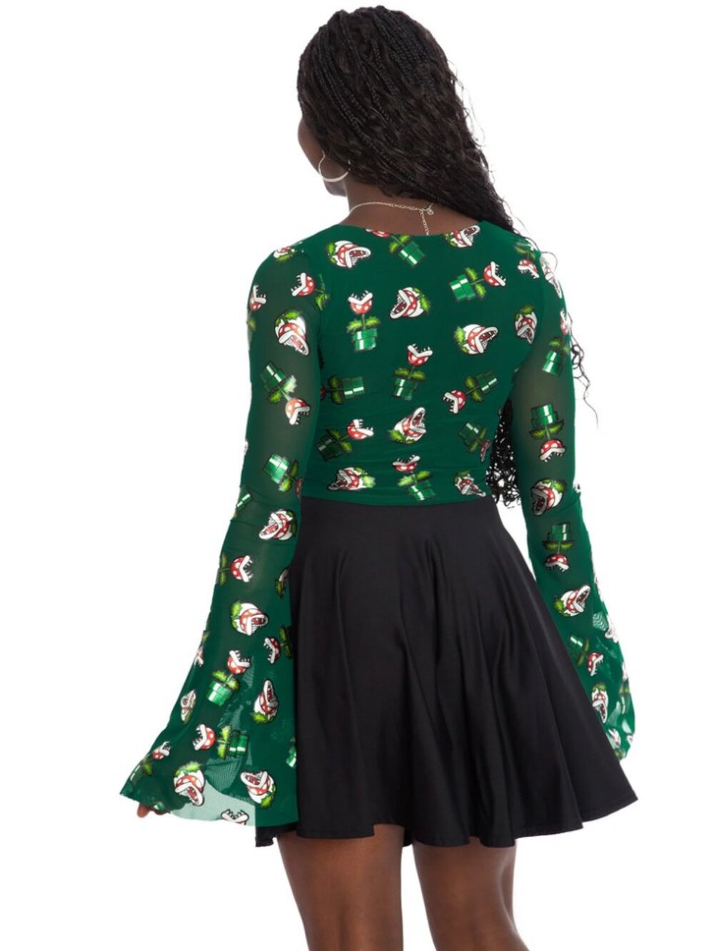 NWT Limited BlackMilk Piranha Plants Flare Top XXS - Picture 2 of 4
